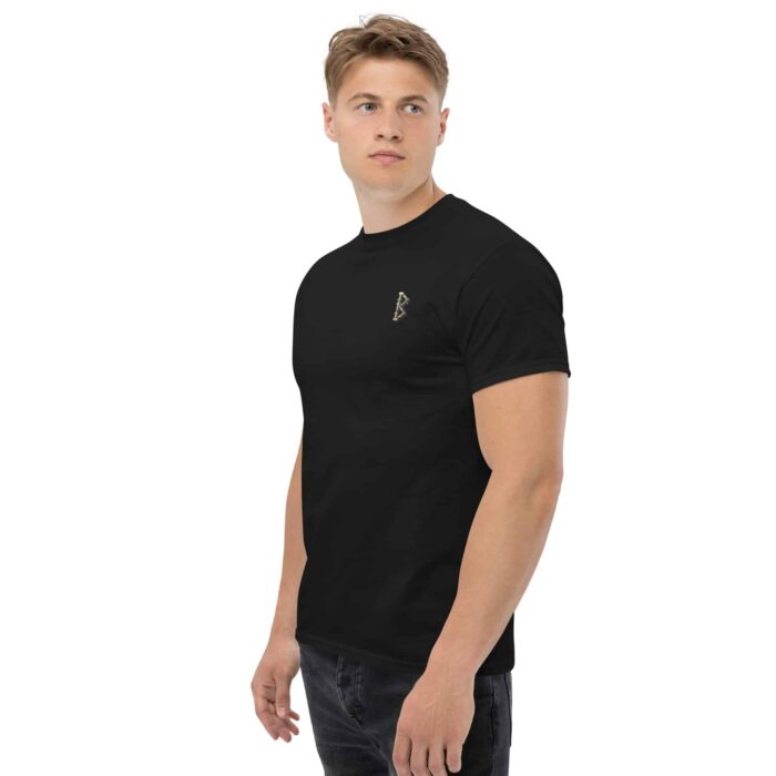X Fashion Classic T-Shirt Herren Schwarz – Vorne-links-Ansicht