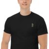 X Fashion Classic T-Shirt Herren Schwarz – Detailansicht Aufdruck vorne