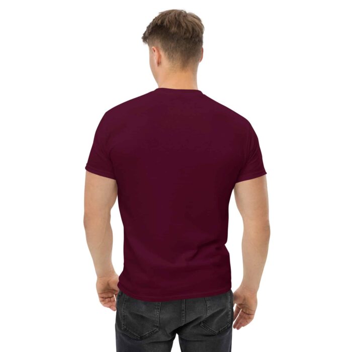 X Fashion Classic T-Shirt Herren Kastanienbraun – Rückenansicht