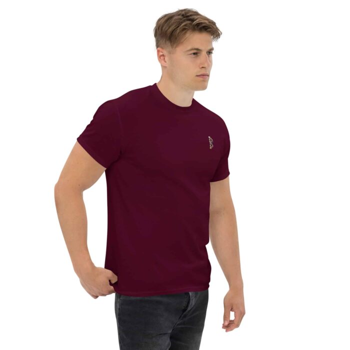 X Fashion Classic T-Shirt Herren Kastanienbraun – Vorne-rechts-Ansicht