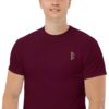 X Fashion Classic T-Shirt Herren Kastanienbraun – Detailansicht Aufdruck vorne