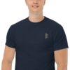 X Fashion Classic T-Shirt Herren Navy – Detailansicht Aufdruck vorne