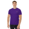 X Fashion Classic T-Shirt Herren Lila – Frontansicht