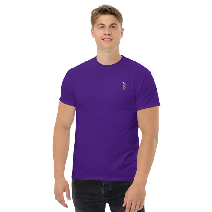 X Fashion Classic T-Shirt Herren Lila – Frontansicht