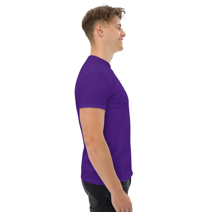 X Fashion Classic T-Shirt Herren Lila – Seitenansicht rechts