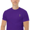 X Fashion Classic T-Shirt Herren Lila – Detailansicht Aufdruck vorne