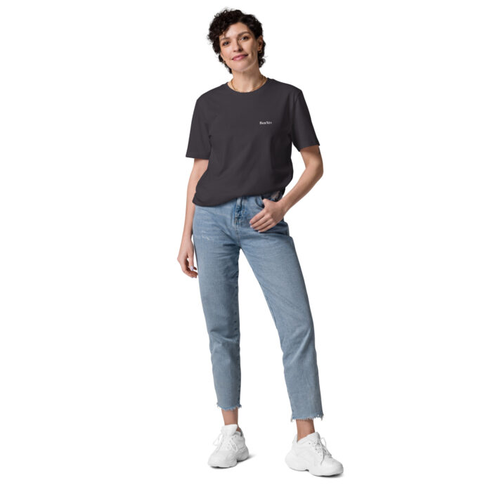 X Fashion Unisex T-Shirt Bio Anthracite Front