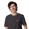 X Fashion Unisex T-Shirt Bio Anthracite Design Detail