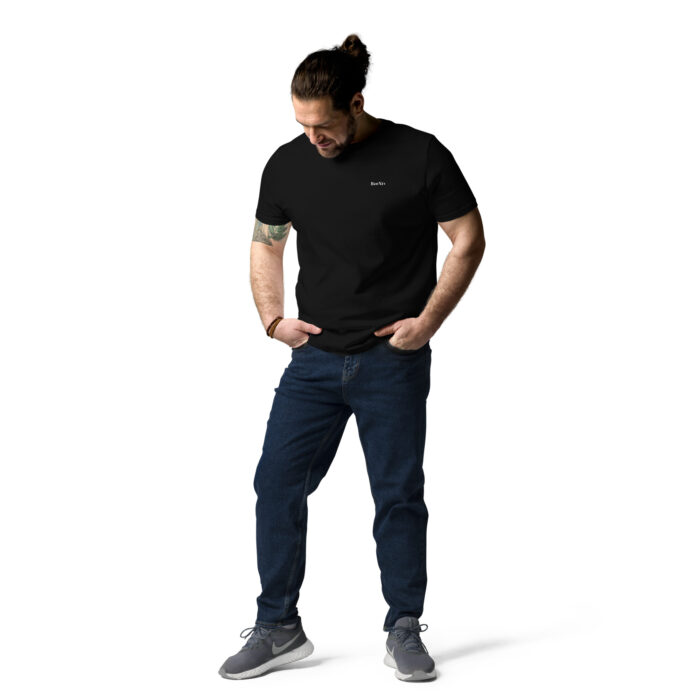 X Fashion Unisex T-Shirt Bio Schwarz Frontalansicht