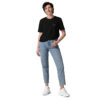 X Fashion Unisex T-Shirt Bio Schwarz Direktdruck Front