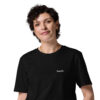 X Fashion Unisex T-Shirt Bio Schwarz Design Detail