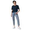 X Fashion Unisex T-Shirt Bio French Navy Front