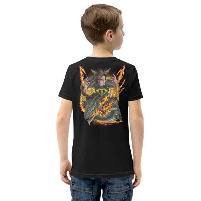 youth-staple-tee-black-back-660542c75524d.jpg Drakana T-Shirt Kids Teens Kastanienbraun Direktdruck X Fashion