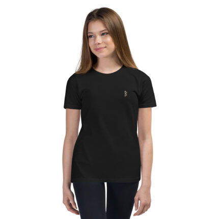 Graphic T-Shirt Kids Teens Schwarz X Fashion Direktdruck Front