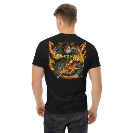 Drakana Legend T-Shirt Herren Schwarz Drachen-Design Direktdruck X Fashion