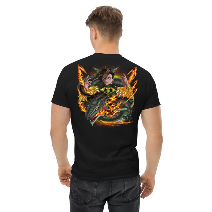 Drakana Legend T-Shirt Herren Schwarz Drachen-Design Direktdruck X Fashion