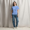 Classic T-Shirt Damen Weiß Schwarzes X Fashion Design