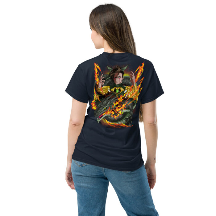 Drakana Lady T-Shirt Damen Rückseite Drachen-Print X Fashion
