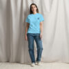Classic T-Shirt Damen Himmel Blau X Fashion Classic