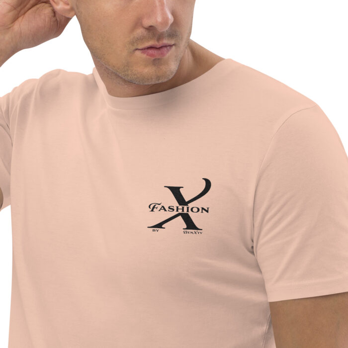 Premium Bio T-Shirt Herren Fraiche Pêche Stickerei X Fashion