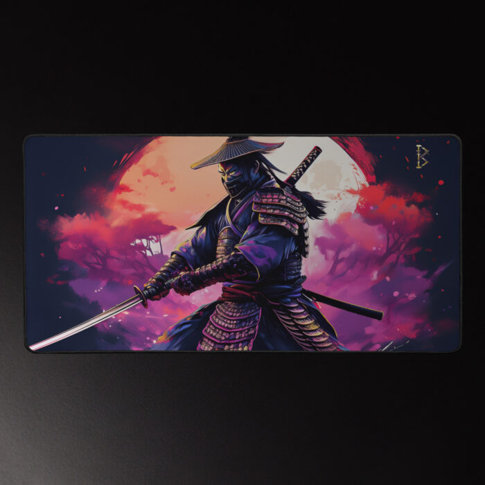 Crimson Eclipse Samurai Gaming Mauspad XL – Streetwear Desk Pad