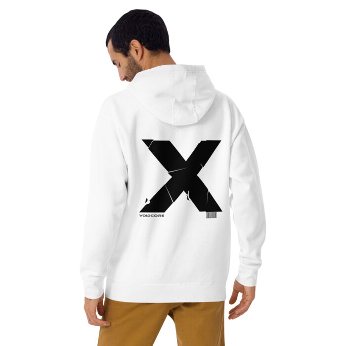 VOIDCORE Oversized Hoodie Herren Weiß – Dark Streetwear
