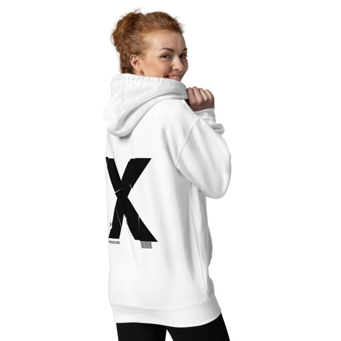 VOIDCORE Oversized Hoodie Damen Weiß – Dark Streetwear