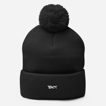 X Fashion Bommelmütze – Warme Wintermütze Stickdesign Streetwear