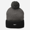 X Fashion Bommelmütze – Warme Wintermütze Stickdesign Streetwear
