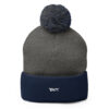 X Fashion Bommelmütze – Warme Wintermütze Stickdesign Streetwear