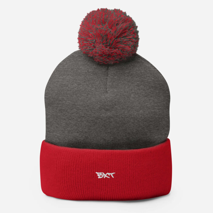 X Fashion Bommelmütze – Warme Wintermütze Stickdesign Streetwear