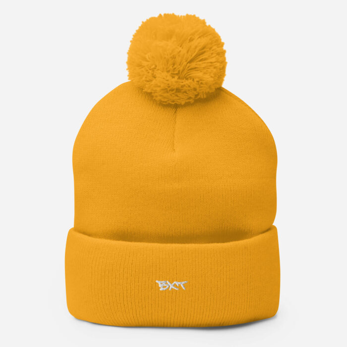 X Fashion Bommelmütze – Warme Wintermütze Stickdesign Streetwear