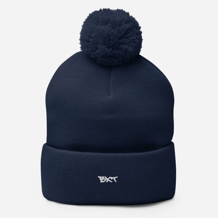 X Fashion Bommelmütze – Warme Wintermütze Stickdesign Streetwear