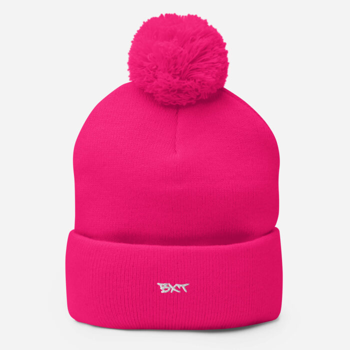 X Fashion Bommelmütze – Warme Wintermütze Stickdesign Streetwear