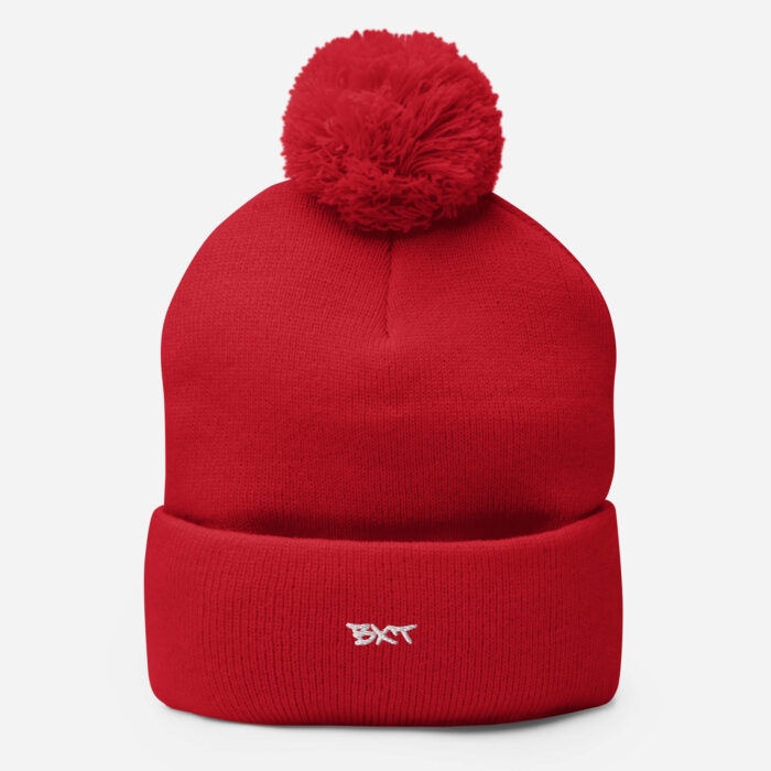 X Fashion Bommelmütze – Warme Wintermütze Stickdesign Streetwear